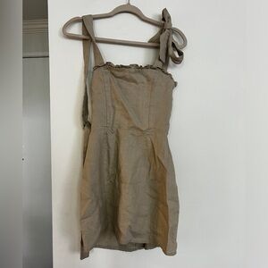 VRG GRL mini dress with tie up straps